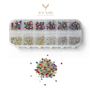 Nail Rhinestones Mix Set – Multi-Size & Multi-Color Crystals
