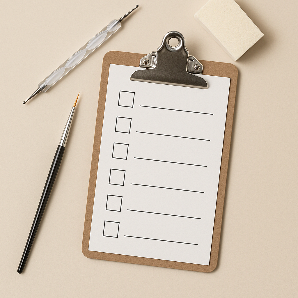 Beginner toolkit & prep checklist template (1:1)