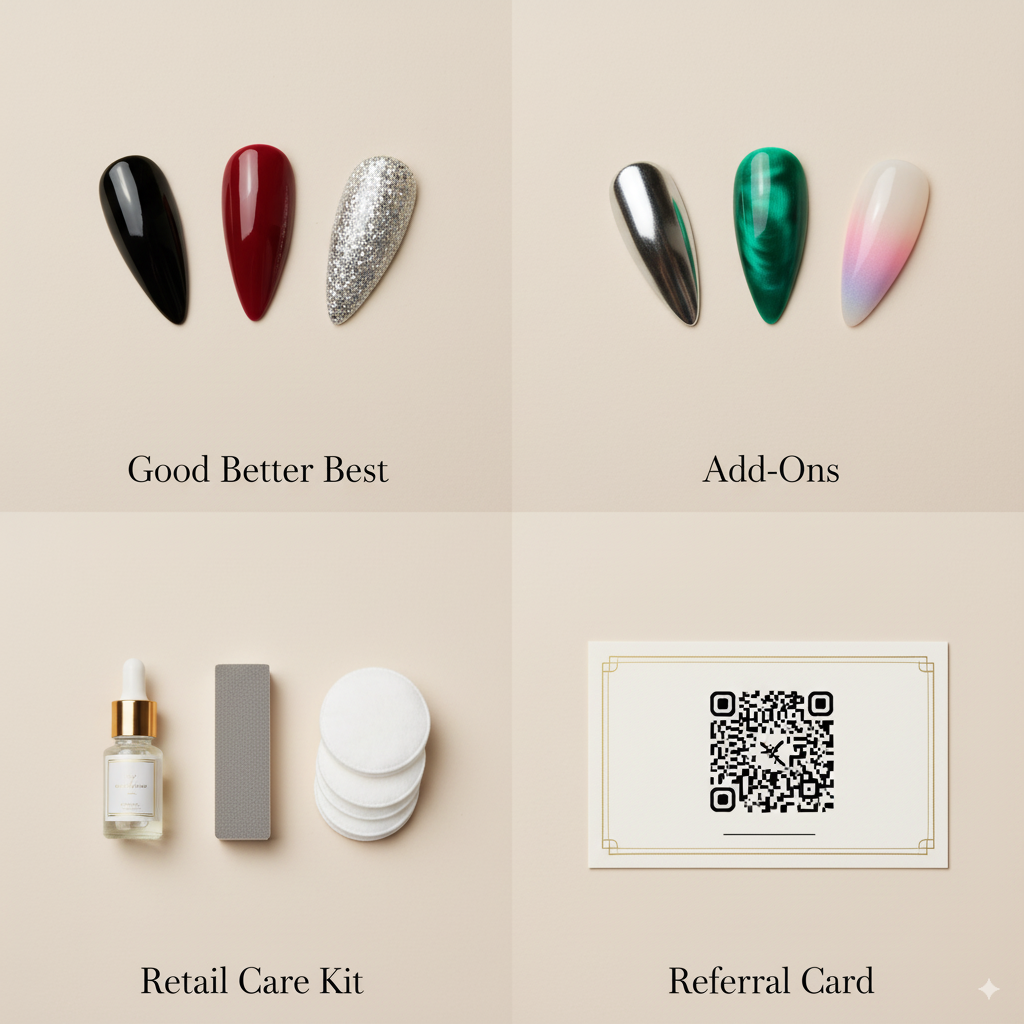 Salon bundles and premium add-ons menu collage (4:5)
