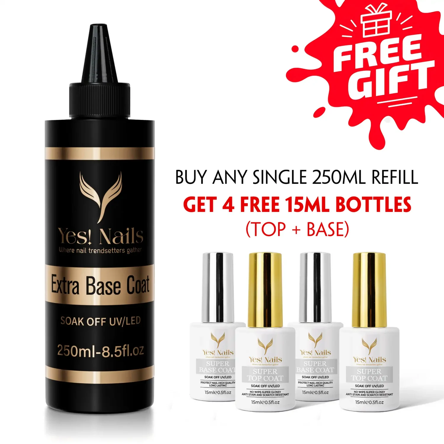 EXTRA BASE COAT – Refill Size (250ml)