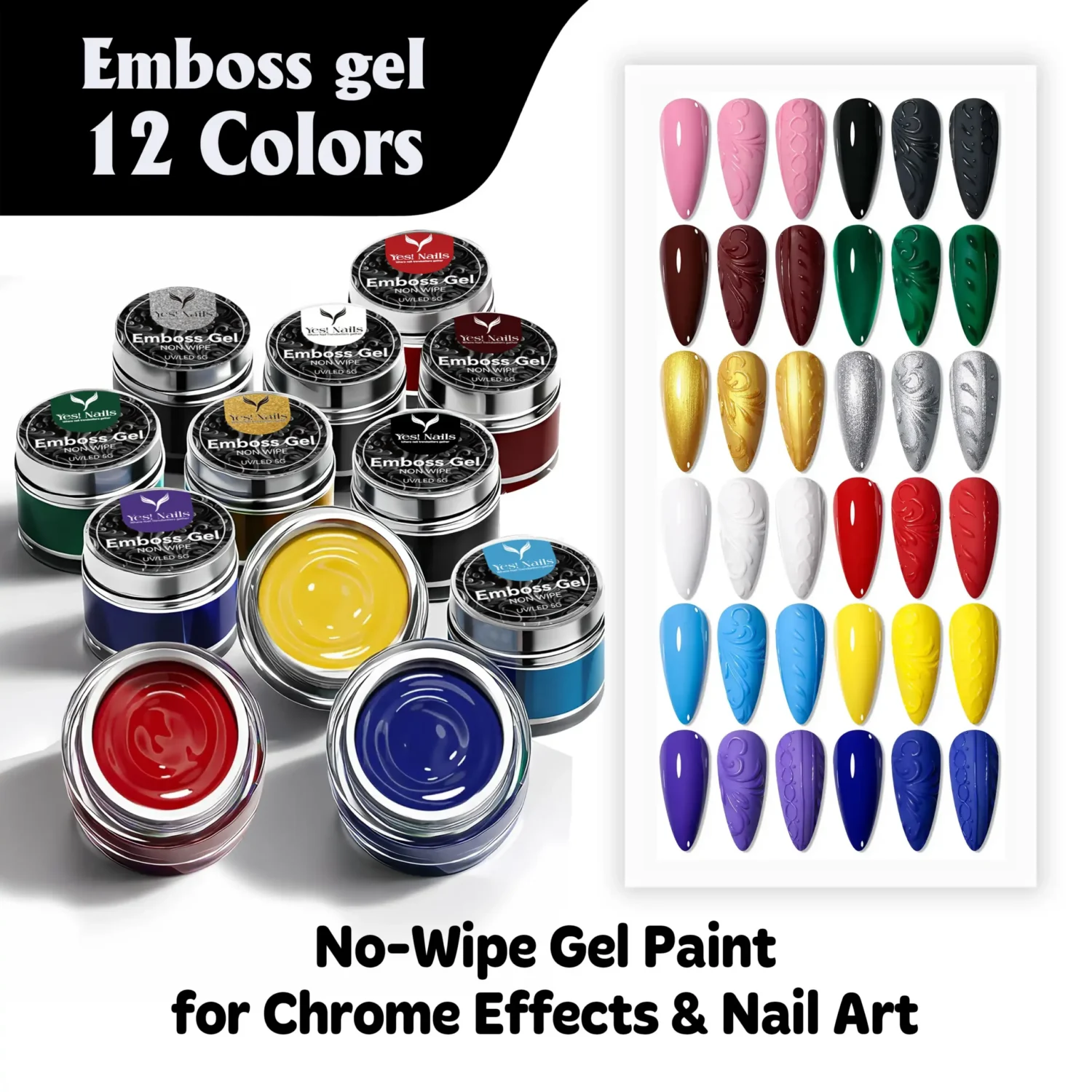 NON-WIPE 3D EMBOSS GEL PAINT