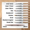 DOUBLE LINER NAIL ART BRUSH - 16mm & 20mm