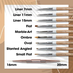 10 NAIL ART BRUSHES SET