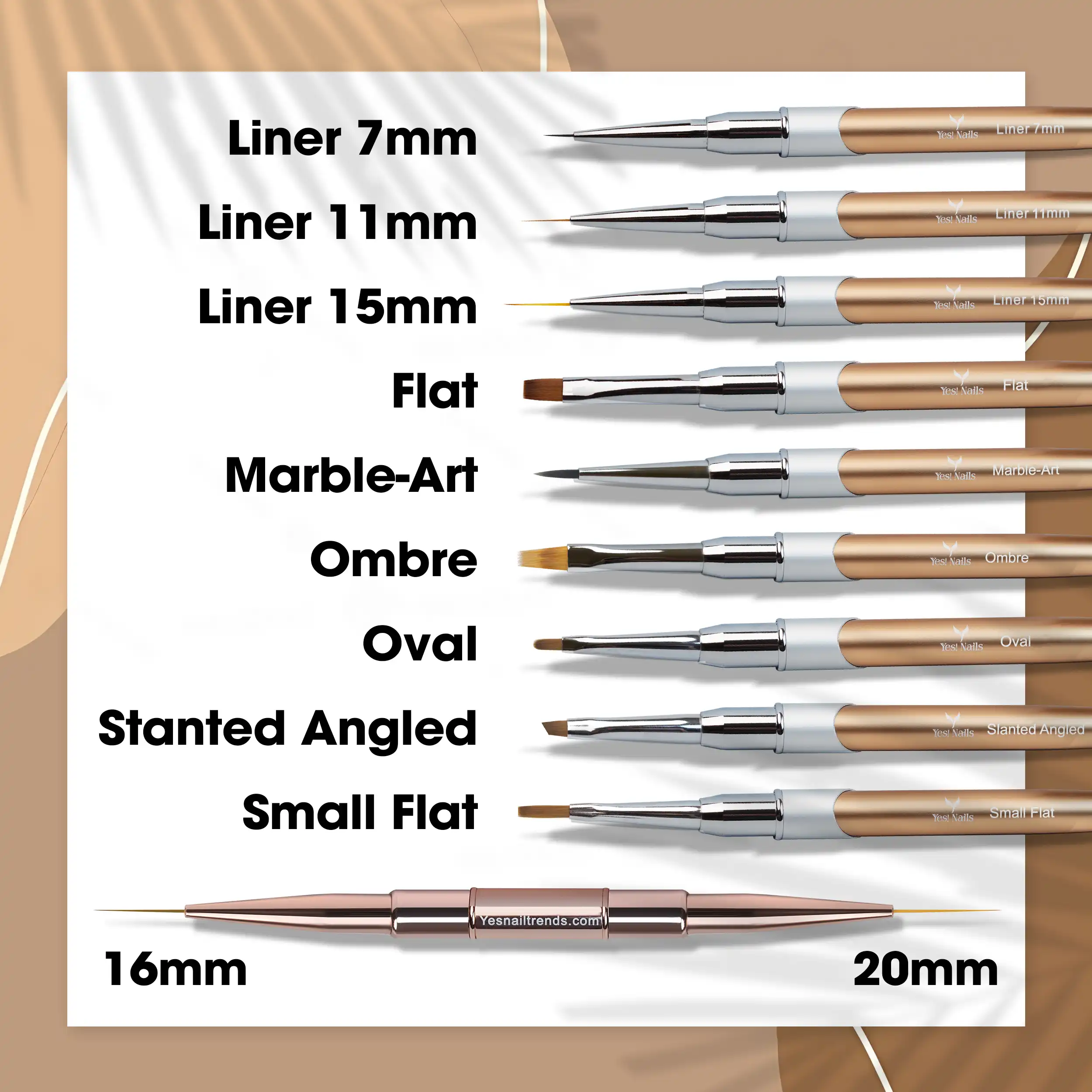 MARBLE & 3D FLOWER NAIL ART BRUSH - Image 3