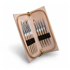 Luxury Leather Brush Case – FREE Gift with 10-Piece Brush Set